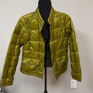 EDDIE BAUER Olive Green 550 Goose Down Coat